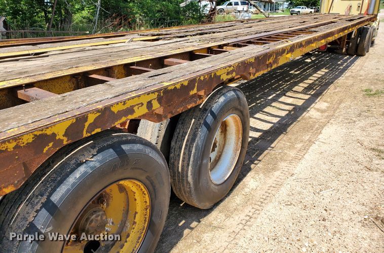 image for item DJ3164 1970 flatbed trailer