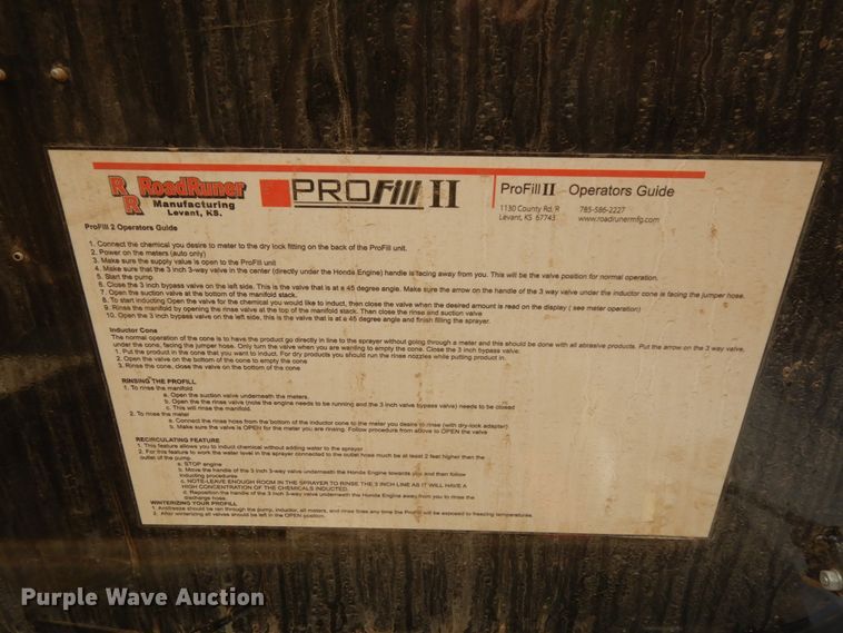 image for item DJ5819 2018 Road Runner 4000 drop deck sprayer trailer