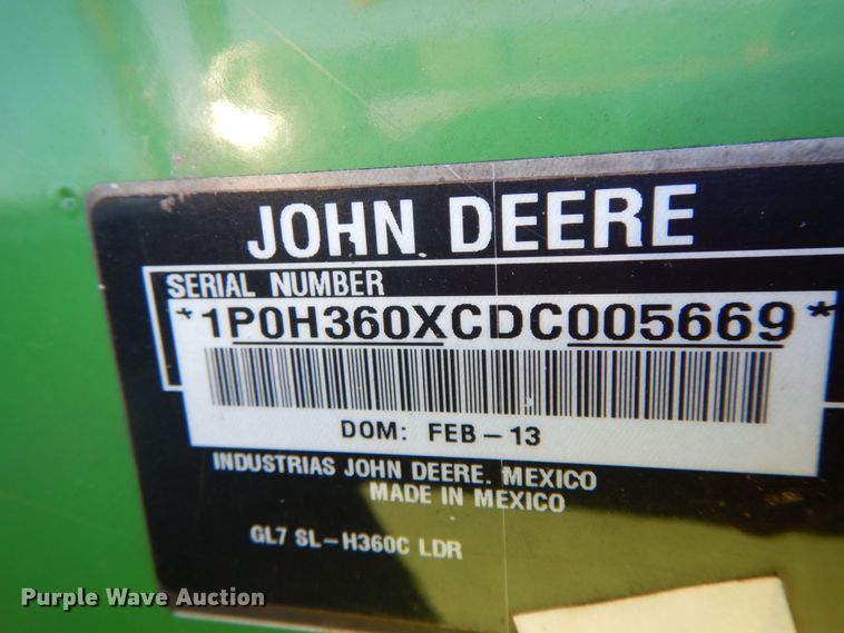 image for item FG9695 1996 John Deere 7600  tractor