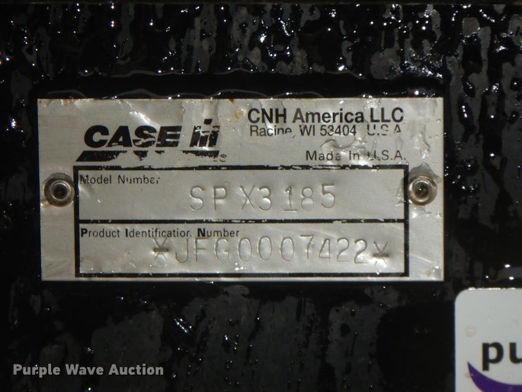 image for item FW9839 2005 Case IH Patriot SPX3185  sprayer