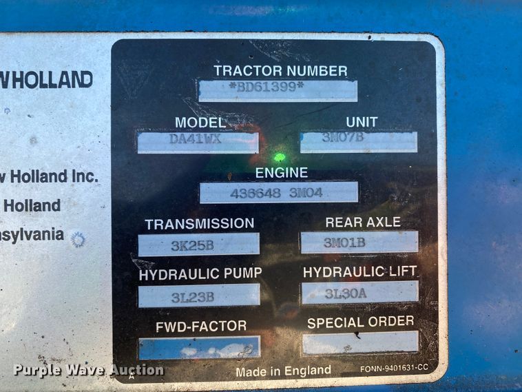 image for item HA9683 1994 Ford 4630  tractor