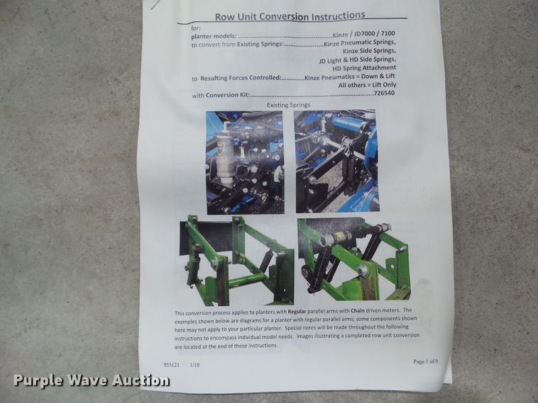 image for item HF9725 (24) Precision 726540 planting row units conversion kits