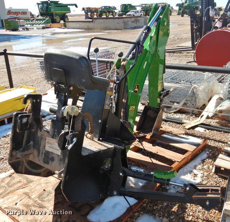 image for item HU9644 John Deere 375 backhoe attachment