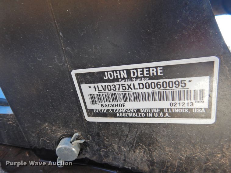image for item HU9644 John Deere 375 backhoe attachment