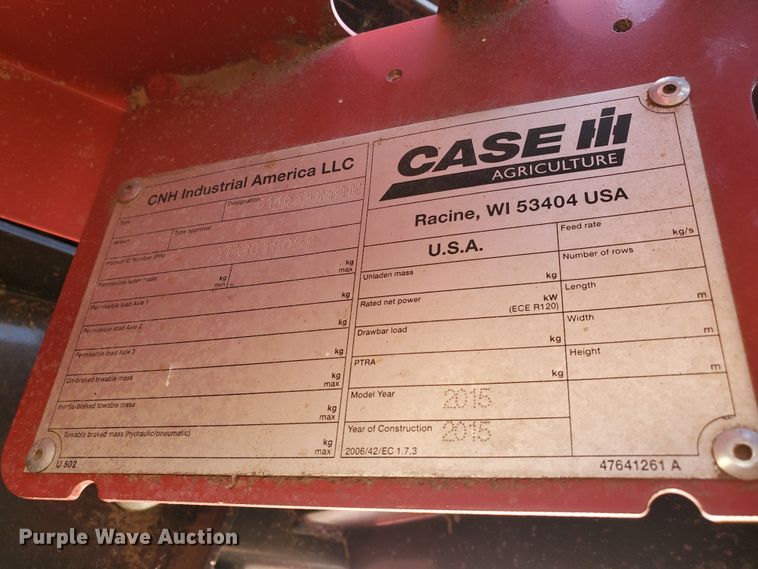 image for item DG8361 2015 Case IH 6140  combine