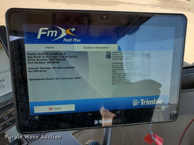 image for item DI5030 2015 John Deere 8370R  MFWD tractor