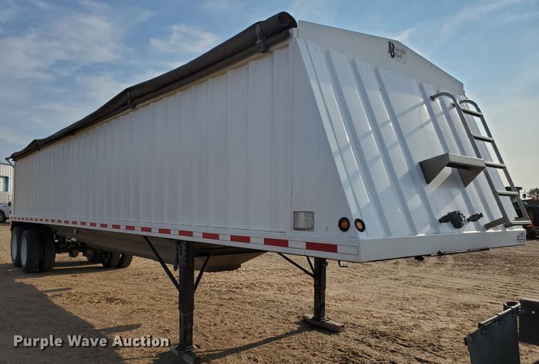 image for item DJ4751 2009 Neville double hopper bottom grain trailer