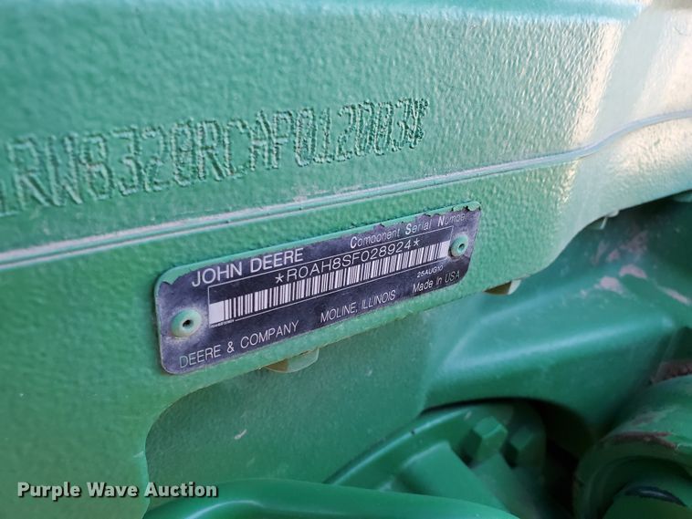 image for item DJ4763 2010 John Deere 8320R  MFWD tractor