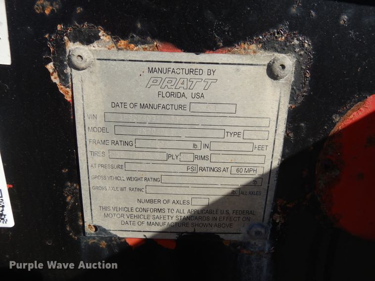 image for item DH3463 2001 Pratt GN2040E7 container trailer