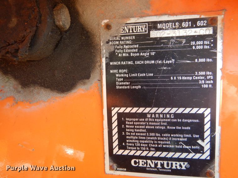 image for item DH5238 2002 International 4700  tow truck