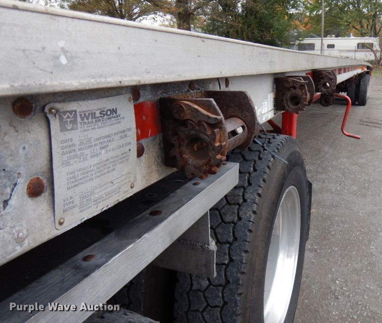 image for item HD9104 1995 Wilson CF-900 flatbed trailer