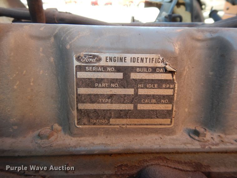 image for item DF6727 1992 Ford Cargo 7000  paint striper truck