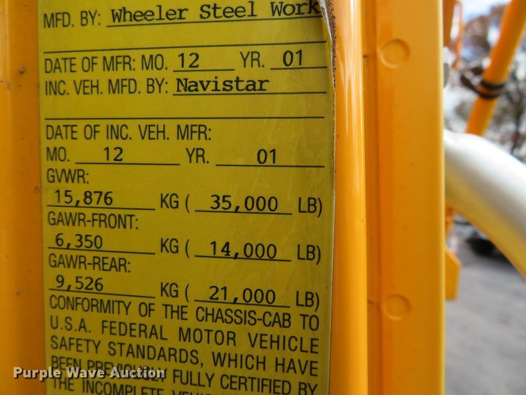 image for item DH0522 2002 International 4900  dump truck