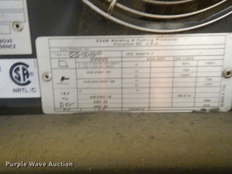 image for item DI8021 2004 Esab PGMKR Plus VISLEFX cutting system