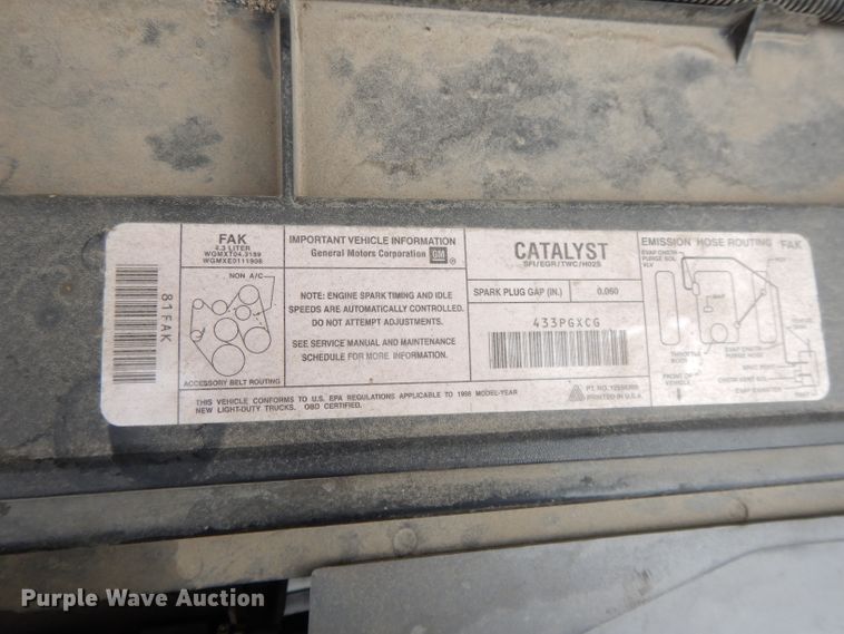 image for item DI8053 1998 Chevrolet C1500  pickup truck