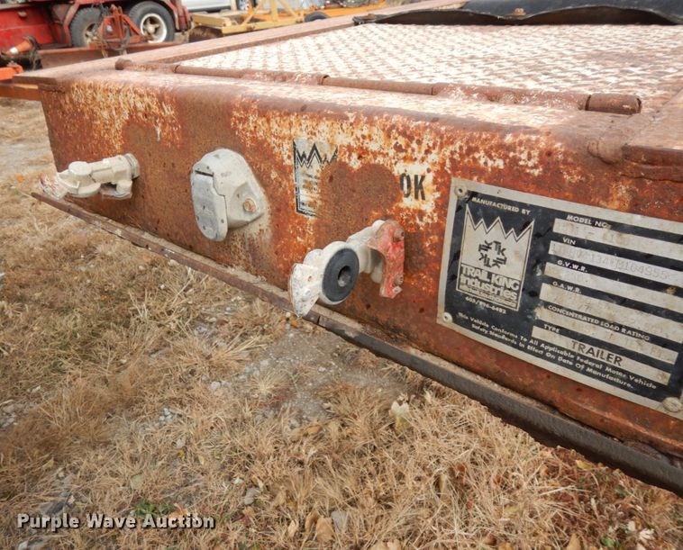image for item DJ5786 1985 Trail King 1551-4100 lowboy equipment trailer