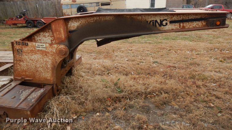 image for item DJ5786 1985 Trail King 1551-4100 lowboy equipment trailer