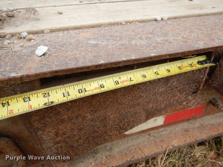 image for item DJ5786 1985 Trail King 1551-4100 lowboy equipment trailer