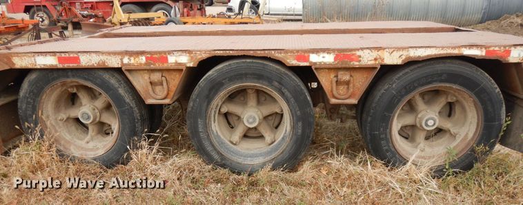 image for item DJ5786 1985 Trail King 1551-4100 lowboy equipment trailer
