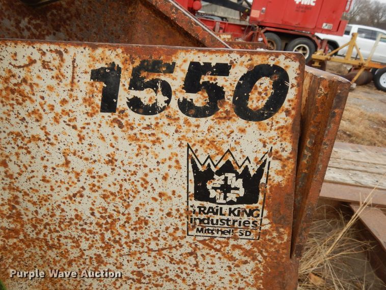 image for item DJ5786 1985 Trail King 1551-4100 lowboy equipment trailer