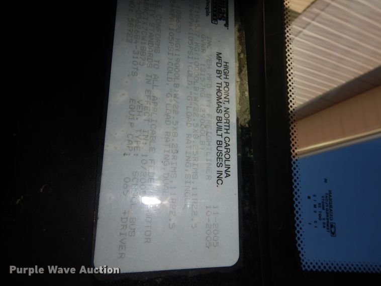 image for item DJ6859 2007 Freightliner Thomas  school bus