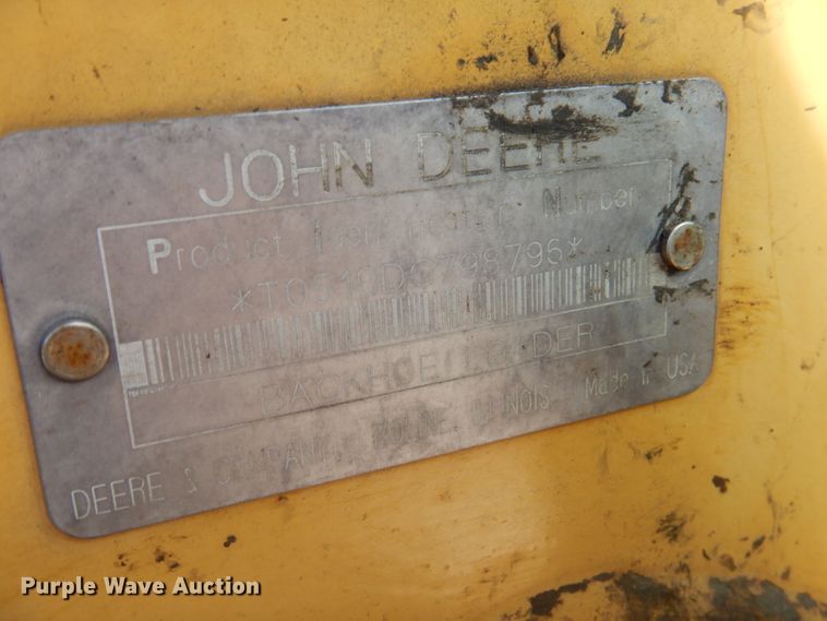 image for item DY9621 1994 John Deere 510D  backhoe