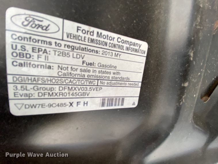 image for item EL9601 2013 Ford Taurus Police Interceptor