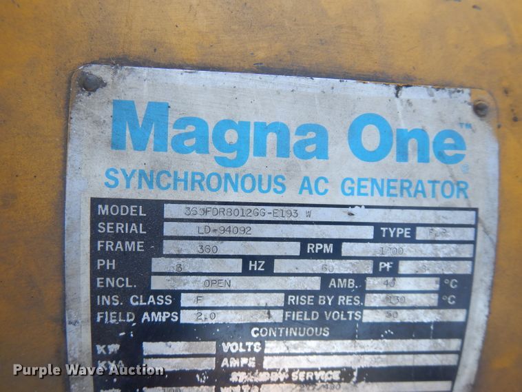 image for item FW9901 Magna One 360FDR8012GG-E193  generator