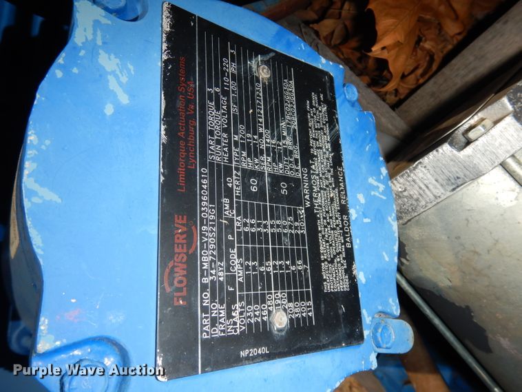 image for item GJ9670 (6) Limitorque automatic water valves