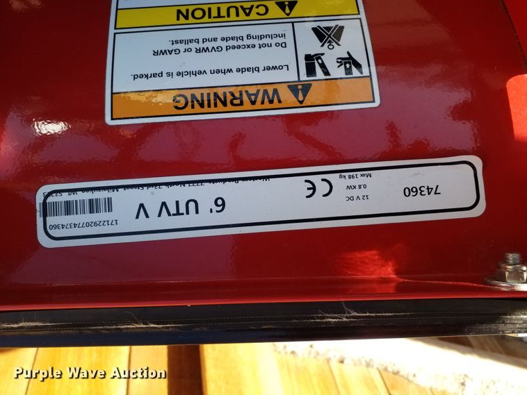 image for item HF9110 Western 6'W V-snow plow