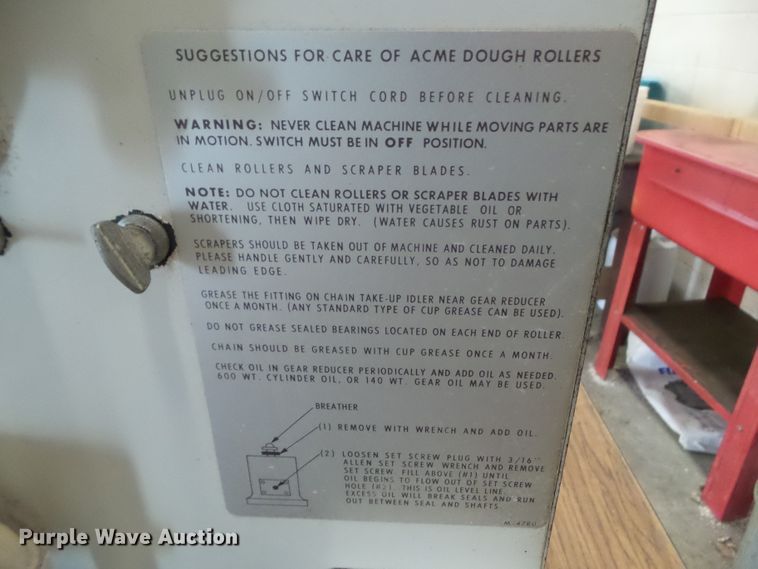 image for item HF9761 Acme 13 dough roller