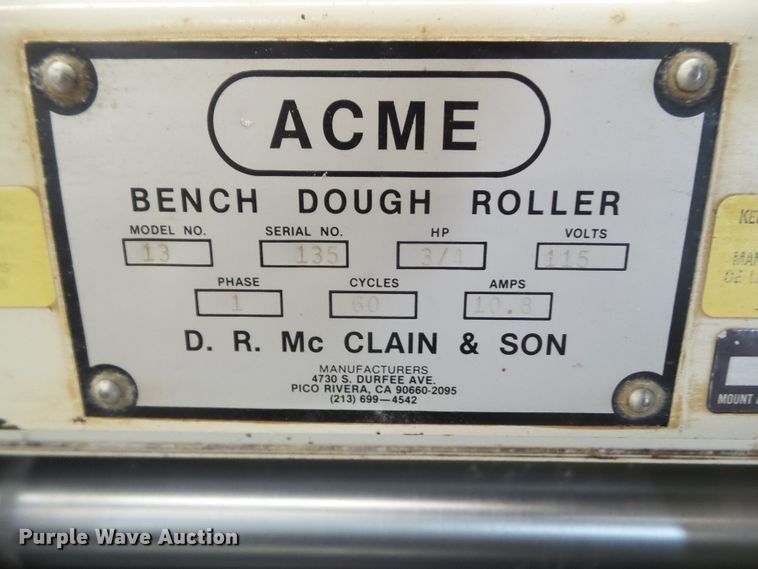 image for item HF9761 Acme 13 dough roller