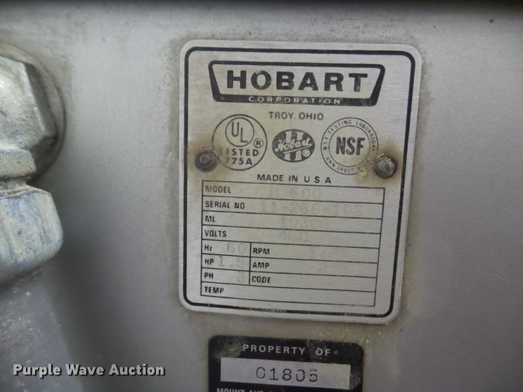 image for item HF9762 Hobart H-600 mixer