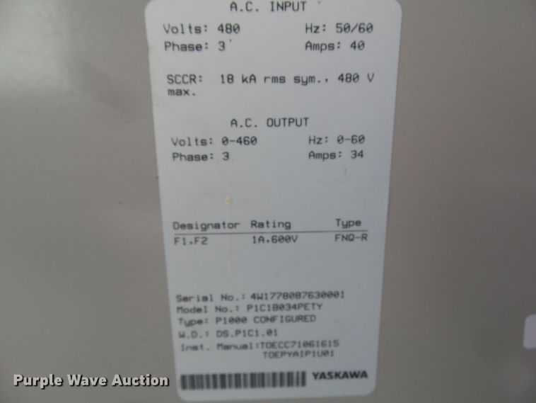 image for item HF9770 Yaskawa P1000 variable frequency drive