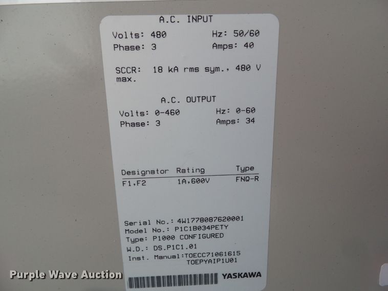 image for item HF9771 Yaskawa P1000 variable frequency drive