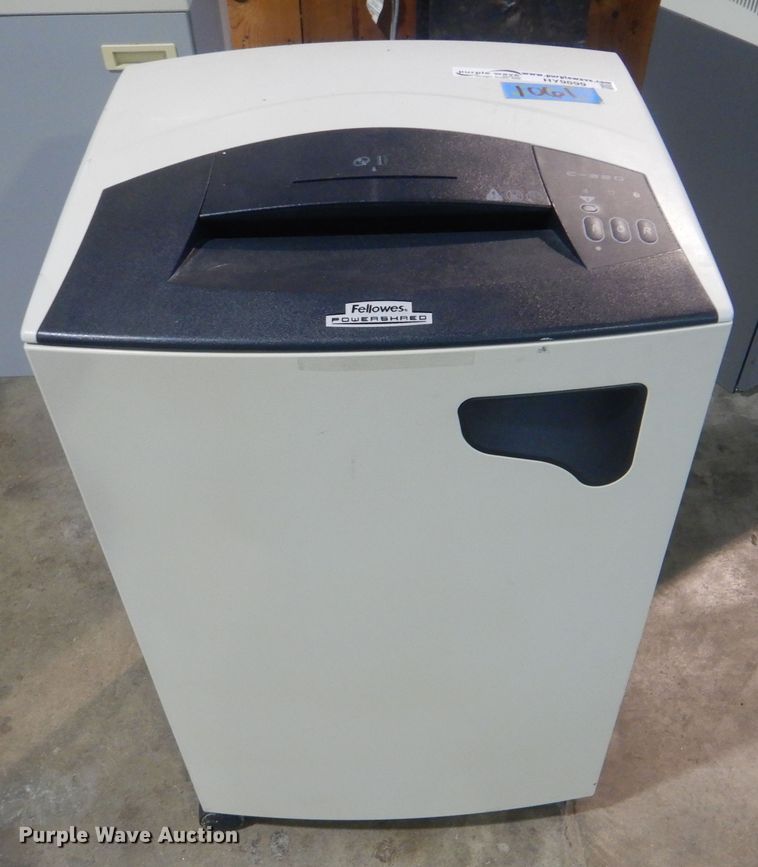 Fellows Powershred shredder in Tulsa, OK Item HY9899 sold Purple Wave
