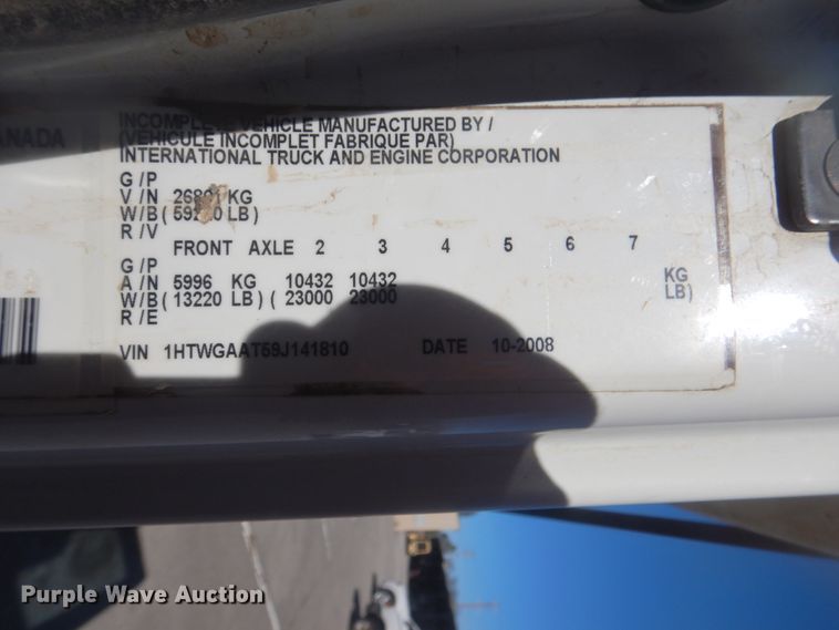 image for item HY9986 2009 International 7400  dump truck