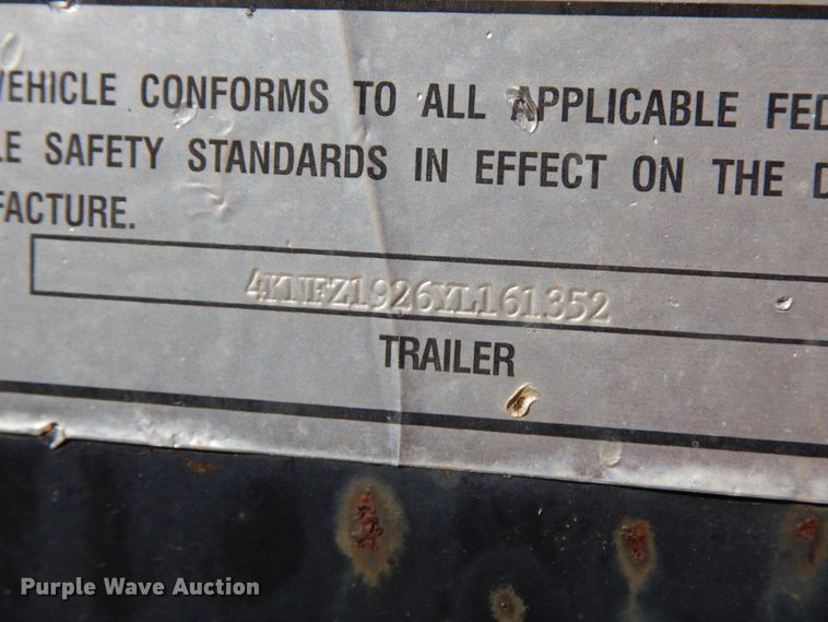 image for item DH7020 2000 Contrail equipment trailer