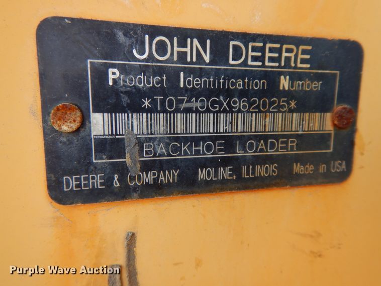 image for item DH7032 2007 John Deere 710G  backhoe