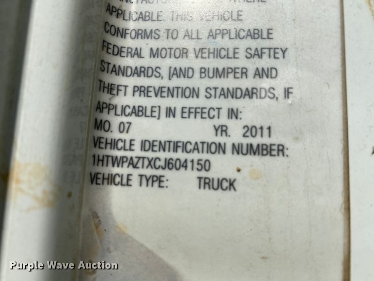 image for item DH7038 2012 International 7500  dump truck