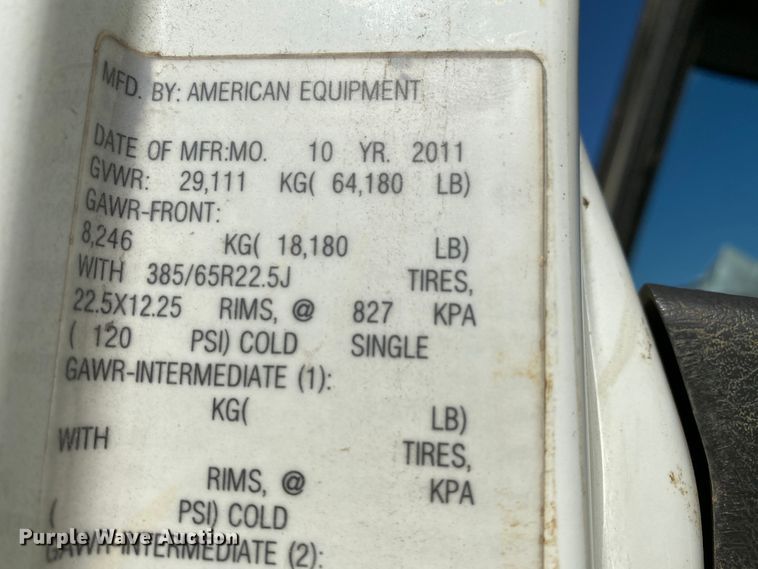 image for item DH7038 2012 International 7500  dump truck