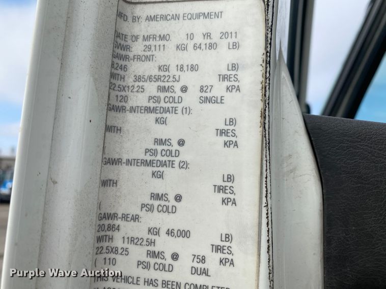 image for item DJ6013 2012 International WorkStar 7500  dump truck