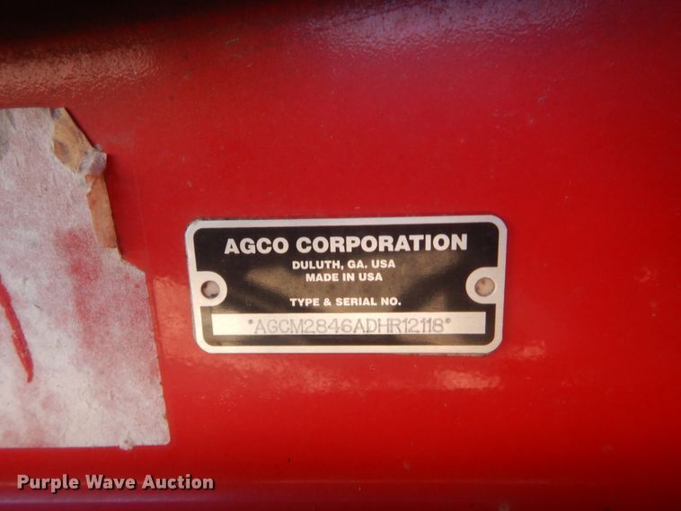 image for item DI3508 2013 Massey-Ferguson Hesston 2846A  round baler