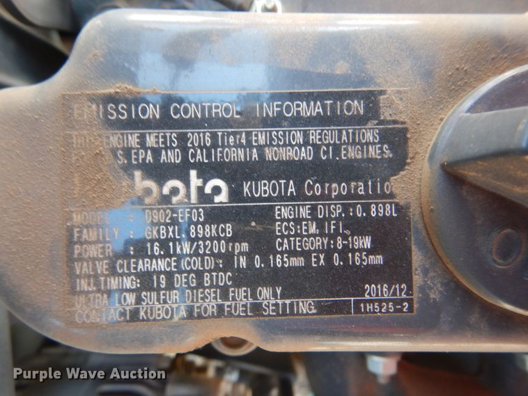 image for item DI3527 2018 Kubota BX23S  backhoe