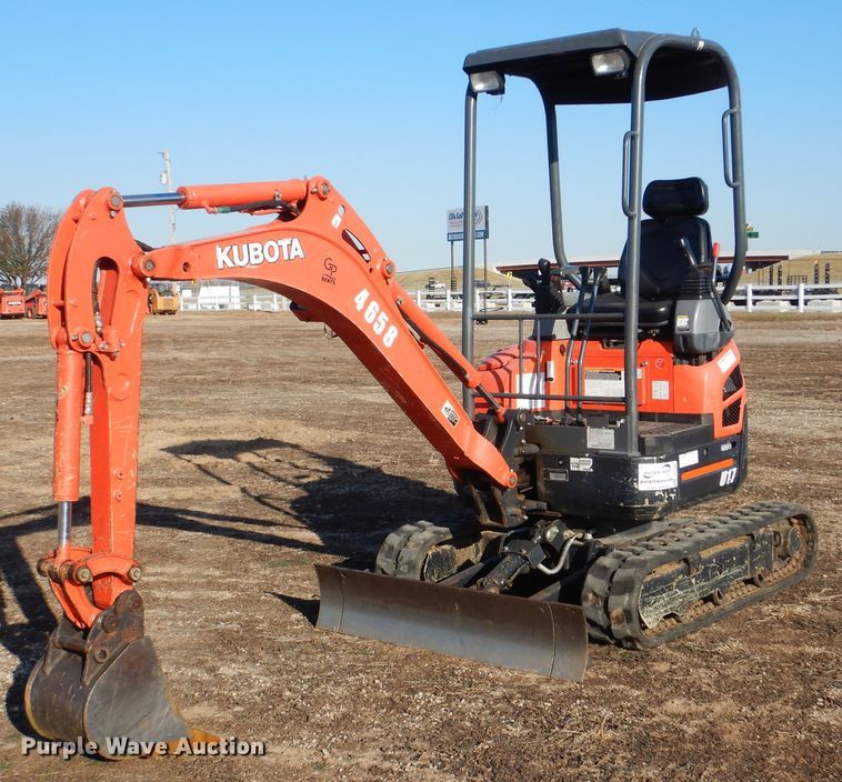 image for item DI3535 2016 Kubota U17  mini excavator