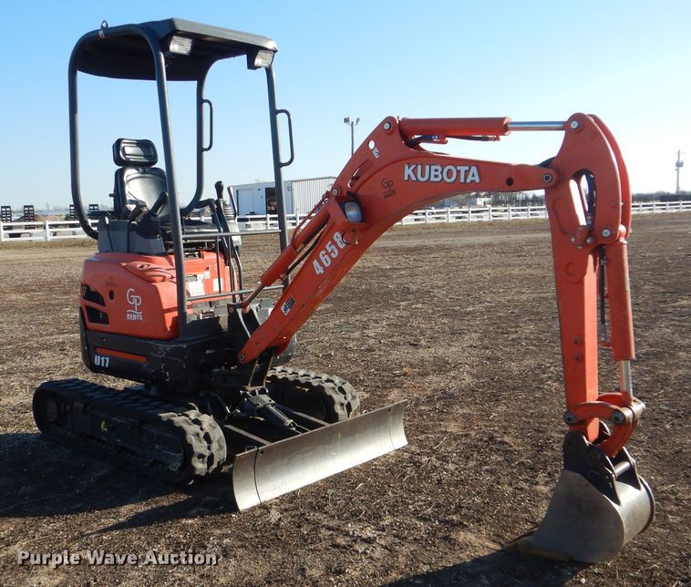 image for item DI3535 2016 Kubota U17  mini excavator