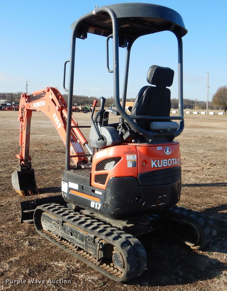 image for item DI3535 2016 Kubota U17  mini excavator