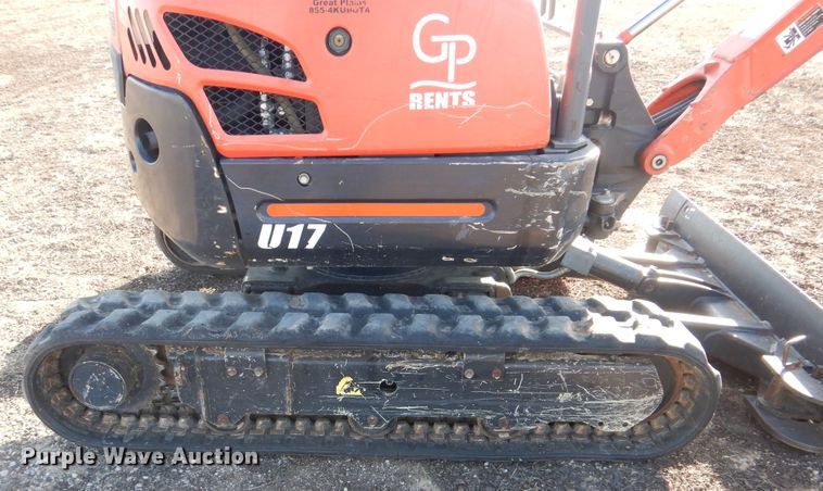 image for item DI3535 2016 Kubota U17  mini excavator
