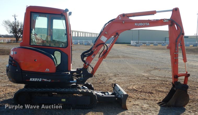 image for item DI3536 2018 Kubota KX91-3S2  mini excavator