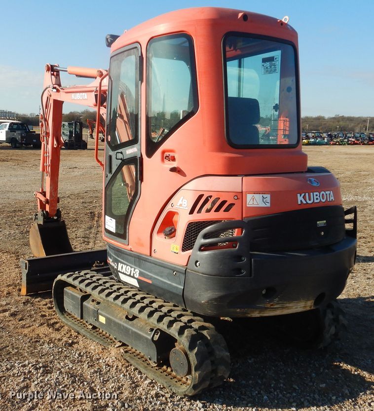 image for item DI3536 2018 Kubota KX91-3S2  mini excavator